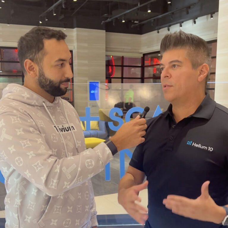 Mina Elias interviewing Helium 10