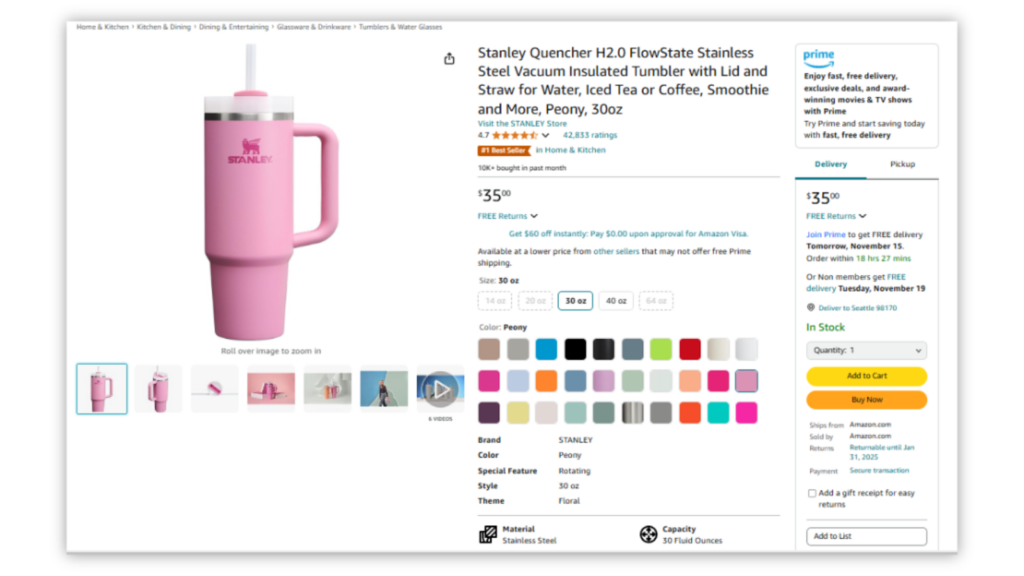 Best selling products on amazon - ranking - stanley