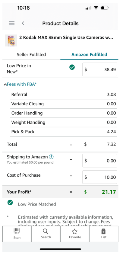 Amazon Product Details and Price