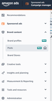 Navigate to Posts Tool
