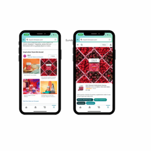 Olly – Strong color blocking + clear product focus