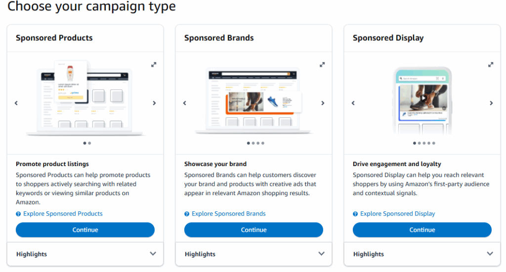 Types of Amazon Ads
